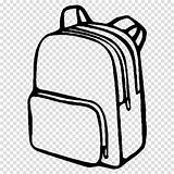 Clipart Backpack Drawing Line Bag Transparent Cartoon Webstockreview sketch template