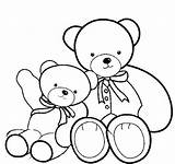 Coloring Big Bear Teddy Pages Bears Drawing Kids Build Colouring Emo Little Two Small Printable Clipart Line Toy Box Lineart sketch template