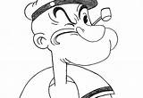 Popeye Coloring Pages Sailor Man Color Getcolorings sketch template