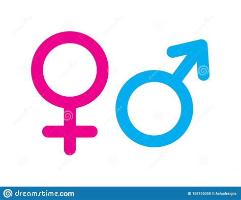 Male And Female Sex Symbol Stock Vector Illustration Of