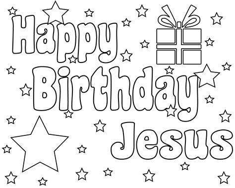 happy birthday jesus coloring pages  coloring pages  kids