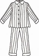 Pajama Outline Clipart Clip Transparent sketch template