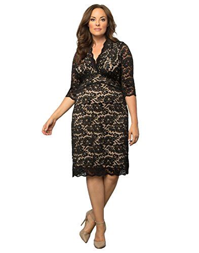 kiyonna women s scalloped boudoir lace dress buy online in uae apparel products in the uae