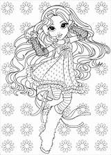 Moxie Coloring Pages Girlz sketch template