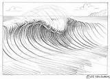 Wave Drawing Draw Waves Drawings Pencil Cartoon Surf Sketch Lessons Tutorials Simple Cliparts Surfing Sketches Ocean Same If Easy Club sketch template