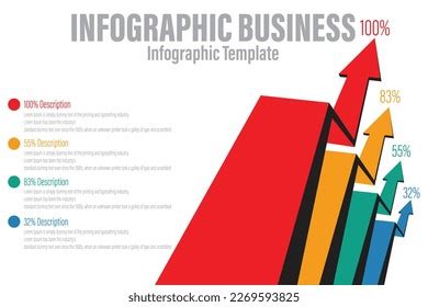 graphic chart title infographics top  stock vector royalty