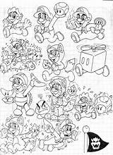 Mario 3d Super Coloring Land Pages Power Ups Luigi Boxbird Doodles Library Print Drawings Clipart Clip Template Coloringhome sketch template