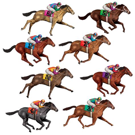 melbourne cup party supplies race horse track prop cutouts spring