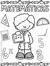 Matematicas Caratulas Carátulas Cuadernos Primaria Cuaderno Escuela Colegio Matemática Word Creativas Caricaturas sketch template