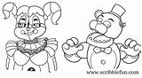 Coloring Fnaf Freddy Pages Baby Circus Fazbear Five Printable Print Nights Scrap Sister Location Fazbears Coloriage Color Freddys Pizza Getcolorings sketch template