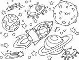 Gwiazdy Kolorowanki Drukowania Ufo Rakieta Kosmiczna sketch template