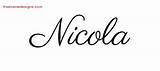 Nicole Name Nicola Tattoo Designs Classic Names Graphic Printable Girl Tag Freenamedesigns sketch template