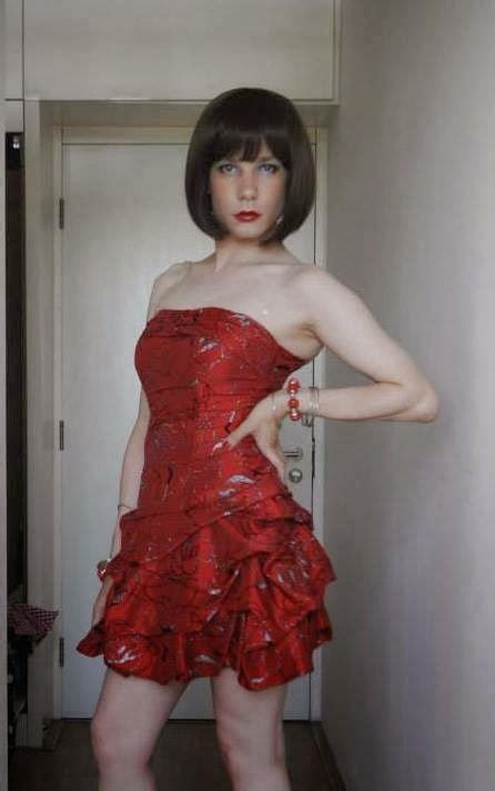 sissy weating sister s prom dress perfect crossdresser