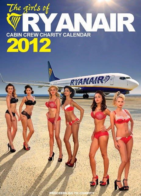 ryanair sexy cabin crew strip for charity calendar 2012 ~ world stewardess crews