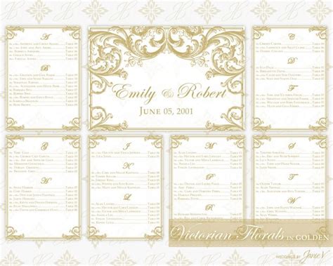 diy printable wedding seating chart template  weddbook