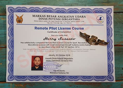 sertifikasi remote pilot drone fasi federasi aero sport indonesia jsp jakarta school