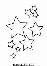 Star Sterne Sternenhimmel Schablonen Malvorlage Detaillierte Coole Ausmalbild Vorlage Ausmalbilder Druckvorlagen sketch template