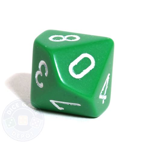 sided opaque dice  green dice game depot