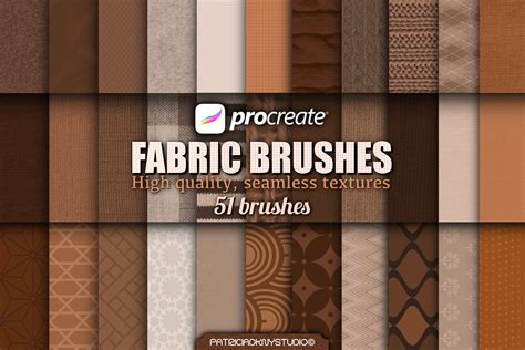 fabric textured procreate brushes design cuts