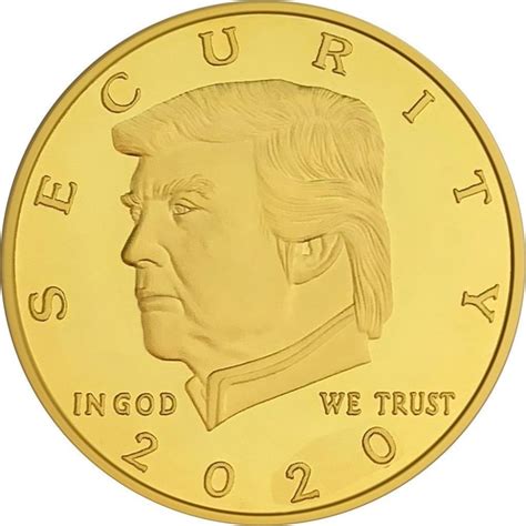 donald trump collectables donald trump border wall  coin  capsule  velvet bag