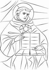 Aquinas Coloring Thomas Saint Pages Bacon St Printable Supercoloring History Saints Getcolorings Version Choose Board Categories sketch template