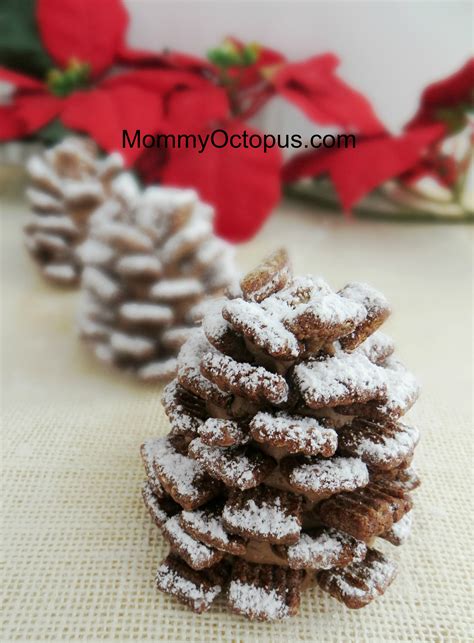 snowy chocolate pinecone mommy octopus