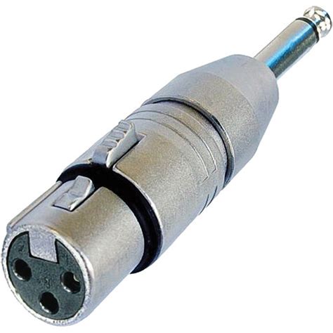 neutrik  pole xlr female  mono  male adapter nafp bh