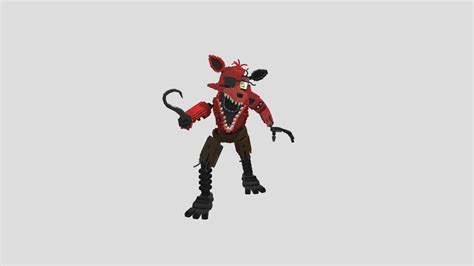withered foxy port dany fox fnaf     model  dany fox