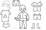 Paper Coloring Pages Pioneer Dolls Doll Template sketch template