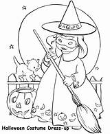 Coloring Halloween Costume Pages Costumes Kids Sheets Color Printable Dress Witch Cute Bright Because Fall Colors Fun Use sketch template