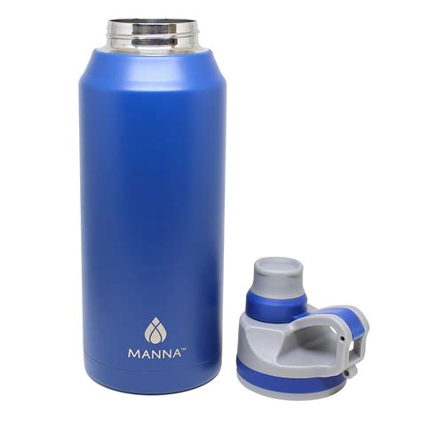 manna jumbo outdoor hydration bottle oz  oz stainless steel water bottle  cold