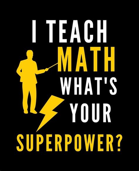 I Teach Math What S Your Superpower Wide Ruled Lined Composition