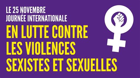 25 novembre 2020 journée internationale contre les violences sexistes