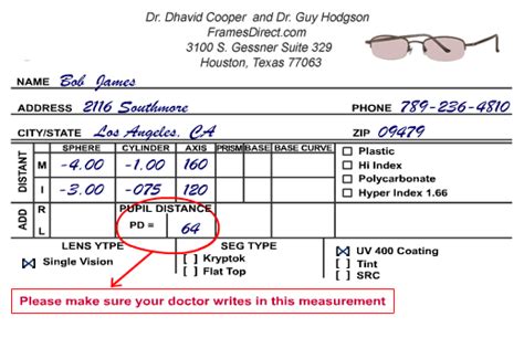 what does pd mean on my eyeglass prescription