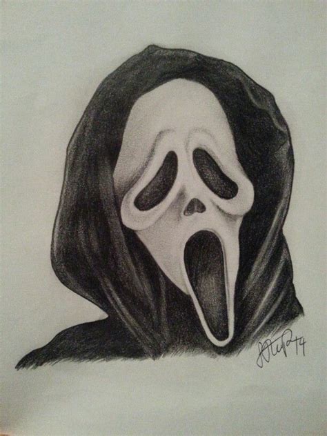 ghostface drawing desenhos significativos desenhos de arte