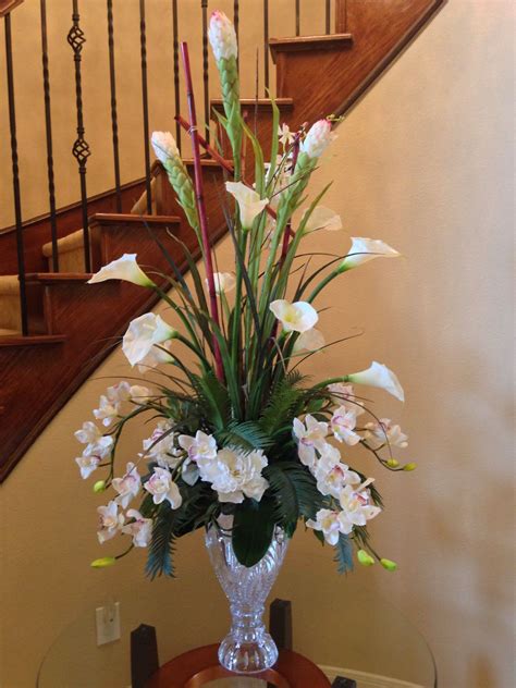 calla lily  orchid flower arrangement  perfect foyer