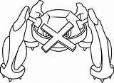 Metagross Turtonator Pokémon Coloringpages101 Sketch sketch template