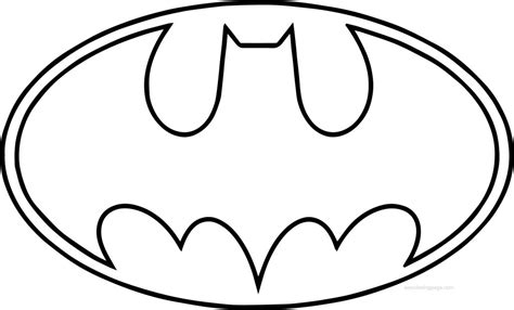 outline batman logo coloring page supportive guru