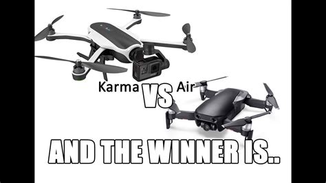 drone wars mavic air  gopro karma youtube