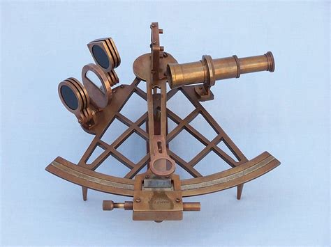 admiral s antique brass sextant 12 with rosewood box