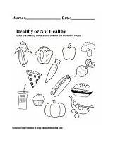 Healthy Foods Worksheet Kids Worksheets Printable Rough Objects Smooth Eating Printables Grow Food Unhealthy Color Health Eat Which When Making sketch template