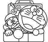 Doraemon Nobita Caja Coloringonly sketch template