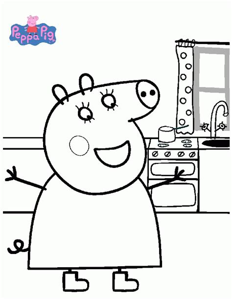 peppa pig coloring pages coloringpagesabccom
