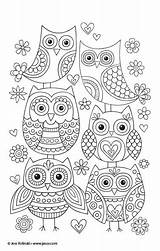 Ausmalen Colorear Eule Volinski Jess Ausmalbild Zeichnen Lotta Doodle Basteln Owls Búho Dinge Einfache Eulen Artesanías Colouring Zeichenunterricht Steinmalerei sketch template