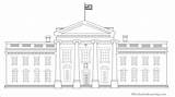 House Coloring Whitehouse Printout History Enchantedlearning Presidents Usa President Monuments sketch template