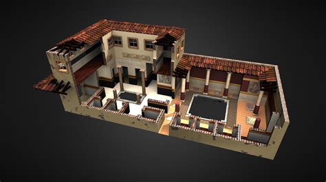 roman house  model  matmond cad sketchfab