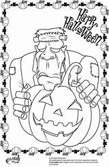 Frankenstein Coloring Halloween Pages Printable Color Choose Board Getcoloringpages Cartoon Book sketch template
