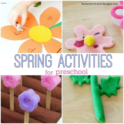 spring activities for preschoolers pre k pages