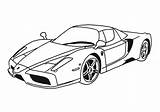 Ferrari Coloring Cars Pages Enzo Speed Top Color Kids sketch template