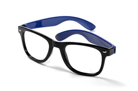 black frame hipster eyeglasses isolated on white urbasm